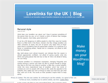 Tablet Screenshot of lovelinksuk.wordpress.com