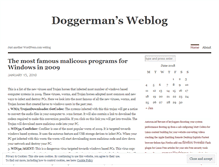 Tablet Screenshot of doggerman.wordpress.com