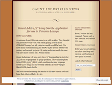Tablet Screenshot of gauntindustries.wordpress.com
