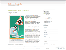 Tablet Screenshot of ecoledesgeeks.wordpress.com