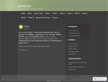 Tablet Screenshot of endometriosisexhibition.wordpress.com