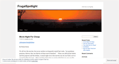 Desktop Screenshot of frugalspotlight.wordpress.com