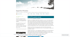 Desktop Screenshot of imperfectparadise.wordpress.com