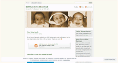Desktop Screenshot of littlemisshannah.wordpress.com