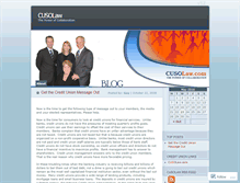 Tablet Screenshot of cusolaw.wordpress.com