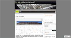 Desktop Screenshot of dequestabamoshablando.wordpress.com