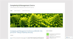 Desktop Screenshot of complexityandmanagement.wordpress.com