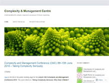 Tablet Screenshot of complexityandmanagement.wordpress.com