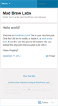 Mobile Screenshot of madbrewlabs.wordpress.com