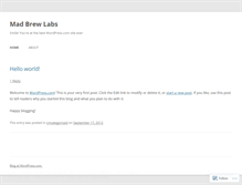 Tablet Screenshot of madbrewlabs.wordpress.com