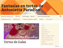 Tablet Screenshot of antoniettaparadiso.wordpress.com