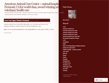 Tablet Screenshot of americananimalcarecenter.wordpress.com