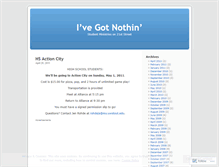 Tablet Screenshot of ivegotnothin.wordpress.com