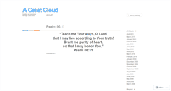 Desktop Screenshot of agreatcloud.wordpress.com