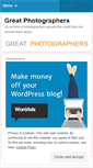 Mobile Screenshot of greatphotographers.wordpress.com