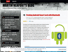 Tablet Screenshot of mherfurt.wordpress.com