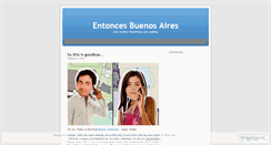 Desktop Screenshot of entoncesbuenosaires.wordpress.com