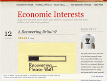 Tablet Screenshot of economicinterest.wordpress.com