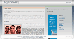 Desktop Screenshot of preethika.wordpress.com