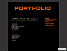 Tablet Screenshot of ccadportfolio.wordpress.com