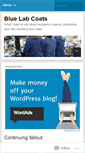 Mobile Screenshot of bluelabcoats.wordpress.com