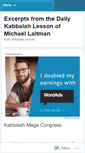 Mobile Screenshot of dailykabbalahlesson.wordpress.com
