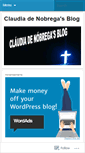 Mobile Screenshot of claudiadenobrega.wordpress.com