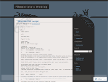 Tablet Screenshot of filmscriptz.wordpress.com