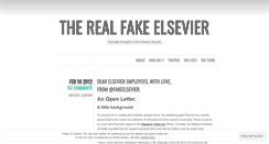 Desktop Screenshot of fakeelsevier.wordpress.com