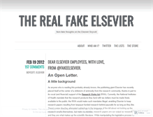 Tablet Screenshot of fakeelsevier.wordpress.com