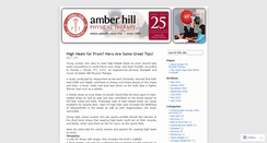 Desktop Screenshot of amberhillphysicaltherapy.wordpress.com