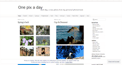 Desktop Screenshot of onepixaday.wordpress.com