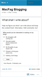 Mobile Screenshot of macfagblogging.wordpress.com