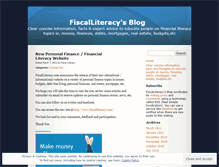 Tablet Screenshot of fiscalliteracy.wordpress.com