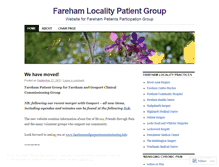 Tablet Screenshot of patientgroup.wordpress.com