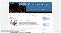 Desktop Screenshot of mustangmagic.wordpress.com