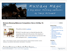 Tablet Screenshot of mustangmagic.wordpress.com