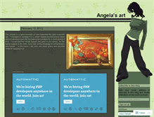 Tablet Screenshot of angelasart.wordpress.com