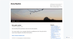 Desktop Screenshot of annanuehm.wordpress.com