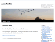 Tablet Screenshot of annanuehm.wordpress.com