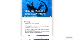 Desktop Screenshot of feistybluegecko.wordpress.com