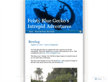 Tablet Screenshot of feistybluegecko.wordpress.com