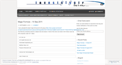 Desktop Screenshot of investologic.wordpress.com