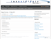 Tablet Screenshot of investologic.wordpress.com