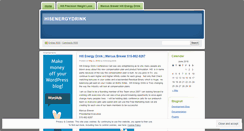 Desktop Screenshot of hi5energydrink.wordpress.com