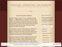 Tablet Screenshot of languageliteratureandlearning.wordpress.com