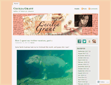 Tablet Screenshot of ceciliagrant.wordpress.com