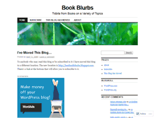 Tablet Screenshot of bookblurbs.wordpress.com