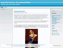 Tablet Screenshot of perfectionispossible.wordpress.com