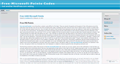 Desktop Screenshot of freemspoints2.wordpress.com